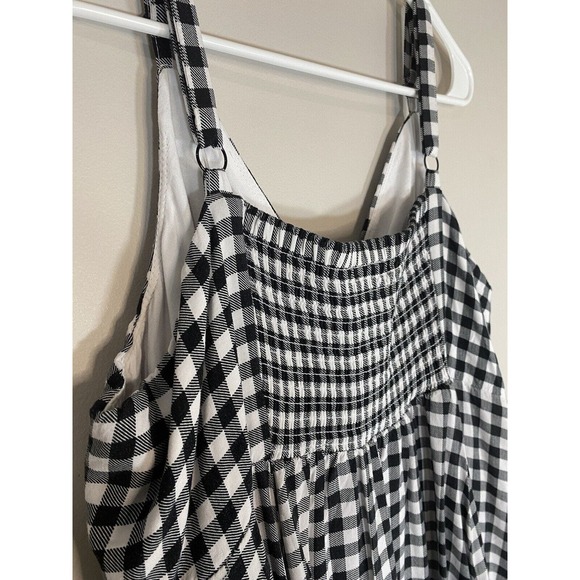Torrid Black and White Gingham Midi Dress - Picture 7 of 9